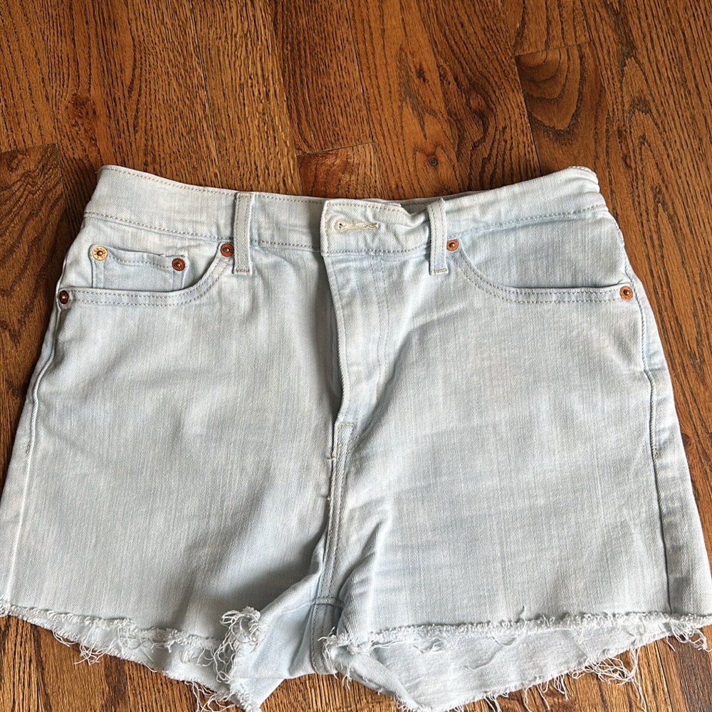 Light Blue Denim Women Shorts